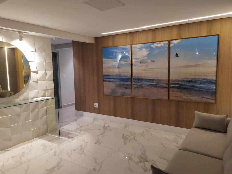 Apartment Novo Vista Do Mar 64m2 2 Dorms Wi-fi Estacionamento Gratis Grande Mirim Praia Grande (Santos)