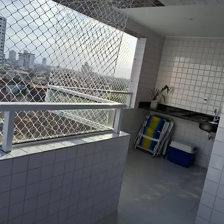 Apartamento Novo Vista Do Mar 64M2 2 Dorms Wi-Fi Estacionamento Gratis Praia Grande Mirim Exterior photo