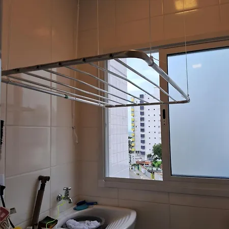 Apartamento Novo Vista Do Mar 64M2 2 Dorms Wi-Fi Estacionamento Gratis Praia Grande Mirim Exterior photo